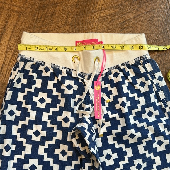 Macbeth Collection by Margaret Josephs Blue/White  Beach Pants size small, NWT! - Picture 5 of 8